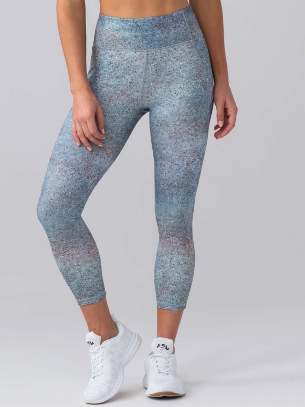 LULULEMON FINAL LAP CROP 23" SUMMER HAZE MULTI SIZE 12